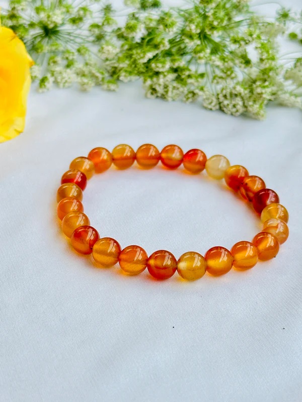 Purifies Blood, Lungs, Liver and Heart Bracelet (Carnelian)